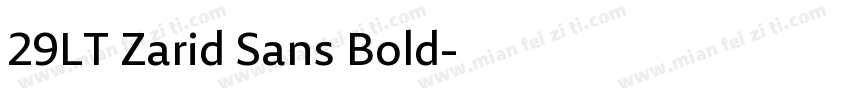 29LT Zarid Sans Bold字体转换